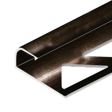 Заказать Профиль для плитки С-образный алюминий 12 мм PV15-07 Бронза блестящая 2,7 м 