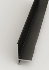 Алюминиевый теневой плинтус Евротрим 7627.05 черный анодированный 2 м