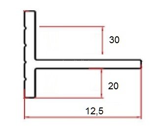 Заказать Алюминиевый теневой плинтус Евротрим 7627.05 черный анодированный 2 м 
