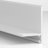 Алюминиевый микроплинтус щелевой ПО-190 серебро глянец 2,7 м Алюминиевый микроплинтус щелевой ПО-190 серебро глянец 2,7 м