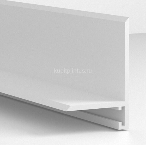 Заказать Алюминиевый микроплинтус щелевой ПО-190 серебро глянец 2,7 м 