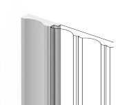 Финишный молдинг 43,3х12 мм Hiwood LF138A NP белый 2,7м Финишный молдинг 43,3х12 мм Hiwood LF138A NP белый 2,7м