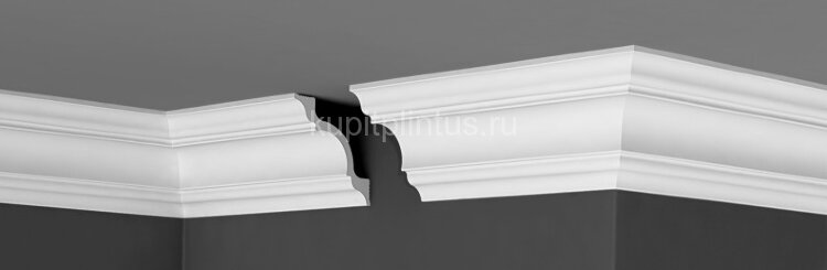 Заказать Потолочный плинтус 95х95 мм Де-Багет XPS П 01 95/95 белый 2 м 