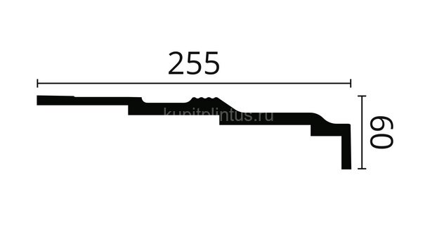 Заказать Карниз NMC AD21 60х255 2 м Заказать Карниз NMC AD21 60х255 2 м