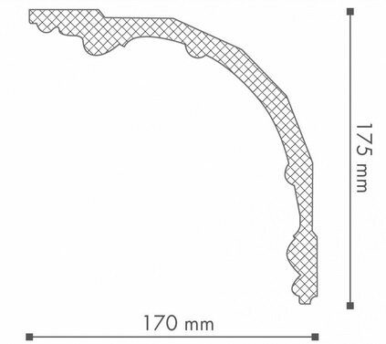 Заказать Карниз NMC Arstyl Z41 175х170 2 м Заказать Карниз NMC Arstyl Z41 175х170 2 м