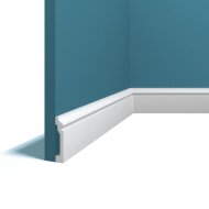 Плинтус напольный Перфект Плюс P156 белый ударопрочный полимер 60х12х2000 мм Плинтус напольный Перфект Плюс P156 белый ударопрочный полимер 60х12х2000 мм