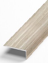 Угловой порог из алюминия Д3 Л Дуб жемчужный (ламинированный) 2,7 м Угловой порог из алюминия Д3 Л Дуб жемчужный (ламинированный) 2,7 м