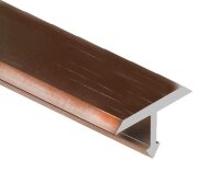 Профиль Т-образный алюминиевый 15 мм (плоский) Gunsen PV35-15 розовый блестящий 2,7 м Профиль Т-образный алюминиевый 15 мм (плоский) Gunsen PV35-15 розовый блестящий 2,7 м