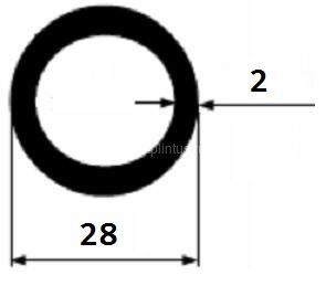 Заказать Алюминиевая труба 28х2 мм 3 м Заказать Алюминиевая труба 28х2 мм 3 м