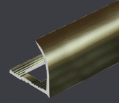 Алюминиевый C-образный профиль 10 мм PV23-17 титан блестящий 2,7 м