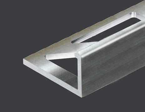 Заказать L-образный профиль алюминиевый 10 мм PV02-01 полированный 2,7 м 