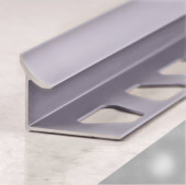 Алюминиевый уголок внутренний для плитки ПО-В10 Графит глянец 2,7 м