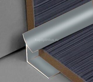 Заказать Алюминиевый уголок внутренний для плитки ПО-В10 Графит глянец 2,7 м 