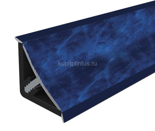 Заказать Плинтус для столешницы 14х14 Cezar Mini вогнутый 033 Голубой мрамор 3 м Заказать Плинтус для столешницы 14х14 Cezar Mini вогнутый 033 Голубой мрамор 3 м