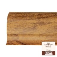 Плинтус напольный пластиковый IDEAL Комфорт 336 Мербау 2,5 м Плинтус напольный пластиковый IDEAL Комфорт 336 Мербау 2,5 м