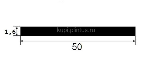 Заказать Алюминиевая полоса 50 сырая 3 м 