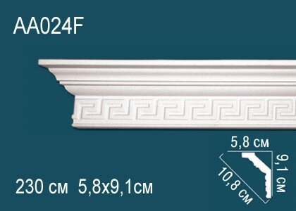 Заказать Потолочный плинтус с орнаментом гибкий Перфект AA024F 91х108х58 мм 2,3 м Заказать Потолочный плинтус с орнаментом гибкий Перфект AA024F 91х108х58 мм 2,3 м