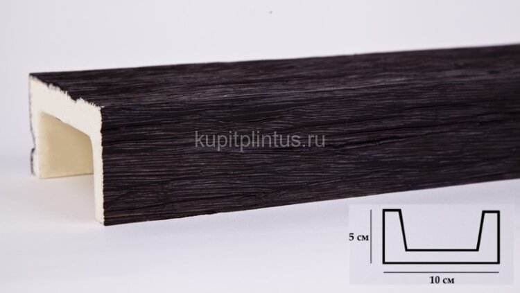 Заказать Декоративная балка из полиуретана 50х100 мм Уникс Славянский стиль СС1 Венге 3 м 