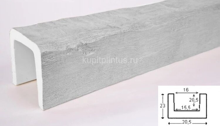 Заказать Декоративная балка из полиуретана 230х205 мм Уникс Классика Б4 Под покраску 3 м 