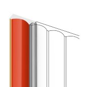 Финишный молдинг 12х32 мм HiWood LF139A OR3G красный 2,7 м