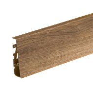 Напольный плинтус Cezar Hi-Line Prestige 75 мм цвет 286 под дерево 2,5 м Напольный плинтус Cezar Hi-Line Prestige 75 мм цвет 286 под дерево 2,5 м