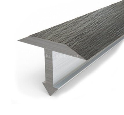 Заказать Профиль Т-образный из ламинированного алюминия Т-26 Л Дуб арктик 2,7 м 