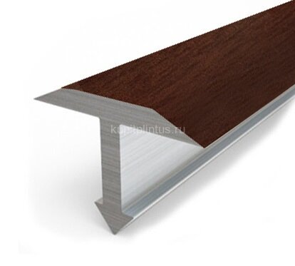 Заказать Декорированный Т-профиль из алюминия Т-18 КД Махагон 2,7 м Заказать Декорированный Т-профиль из алюминия Т-18 КД Махагон 2,7 м
