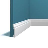 Плинтус напольный Перфект Плюс P157 белый ударопрочный полимер 78х14х2000 мм Плинтус напольный Перфект Плюс P157 белый ударопрочный полимер 78х14х2000 мм