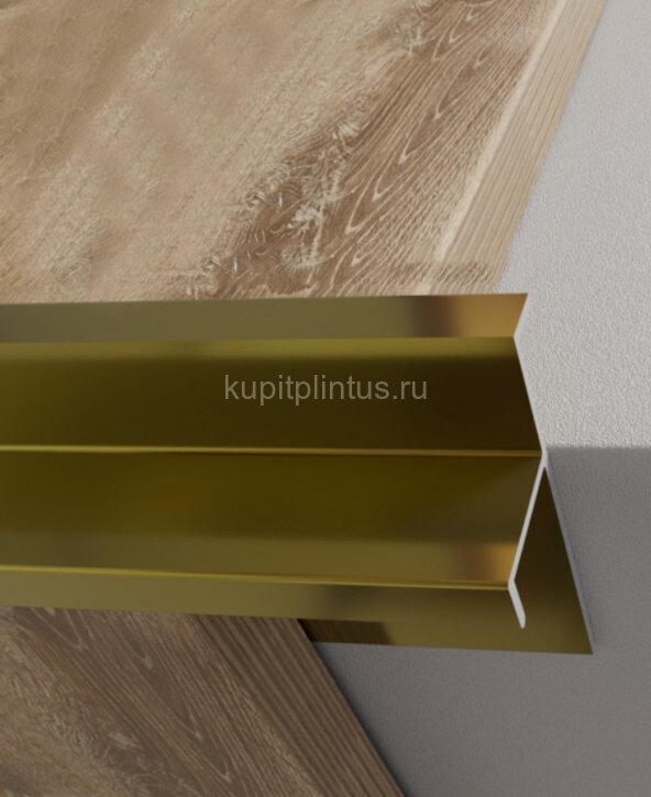 Заказать Алюминиевый фигурный профиль для углов ступеней 10 мм ПО-204-03 золото глянец 2.7 м Заказать Алюминиевый фигурный профиль для углов ступеней 10 мм ПО-204-03 золото глянец 2.7 м