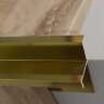 Заказать Алюминиевый фигурный профиль для углов ступеней 10 мм ПО-204-03 золото глянец 2.7 м Заказать Алюминиевый фигурный профиль для углов ступеней 10 мм ПО-204-03 золото глянец 2.7 м