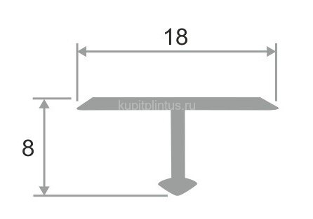 Заказать Профиль Т-образный 18 мм ЛПТ-18 латунный старая бронза 2,7 м 