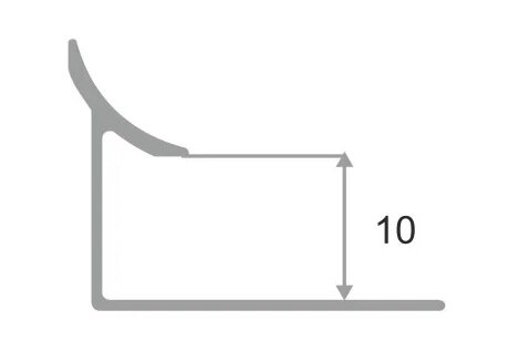 Заказать Профиль для плитки внутренний алюминий 10 мм PV28-03 серебро блестящее 2,7 м Заказать Профиль для плитки внутренний алюминий 10 мм PV28-03 серебро блестящее 2,7 м
