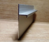 Алюминиевый теневой плинтус Евротрим 5955.01 серебро анодированный 2 м