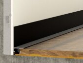 Алюминиевый микроплинтус щелевой ПО-190 черный матовый 2,7 м Алюминиевый микроплинтус щелевой ПО-190 черный матовый 2,7 м