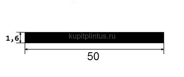 Заказать Алюминиевая полоса 50 черная 3 м Заказать Алюминиевая полоса 50 черная 3 м
