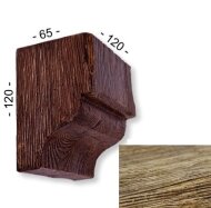 Консоль для декоративной балки 120х65х120 мм Уникс Модерн КМ12 Олива Консоль для декоративной балки 120х65х120 мм Уникс Модерн КМ12 Олива