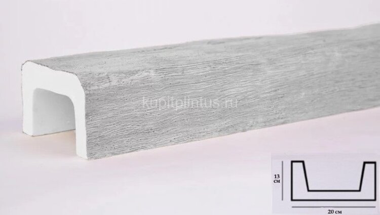 Заказать Декоративная балка из полиуретана 130х200 мм Уникс Классика Б3 Под покраску 3 м Заказать Декоративная балка из полиуретана 130х200 мм Уникс Классика Б3 Под покраску 3 м