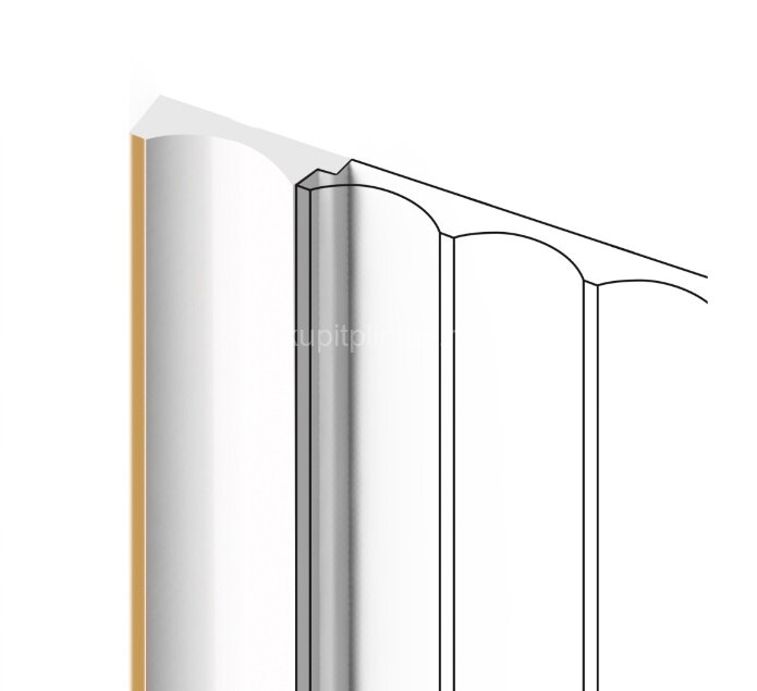 Заказать Финишный молдинг 12х32 мм HiWood LF139A W41G белый-бежевый 2,7 м Заказать Финишный молдинг 12х32 мм HiWood LF139A W41G белый-бежевый 2,7 м