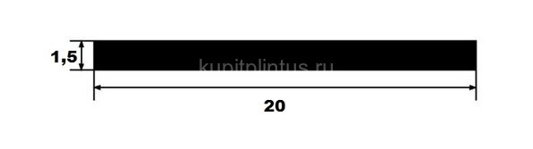 Заказать Латунная полоса 20 мм 20х1,5 латунь браш 2,2 м 
