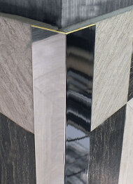 Уголок из латуни Yakamoz ЛП (уголок)-15х15 латунь хром 2,7 м