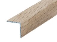 Уголок 15х15 мм алюминиевый Л Беленый дуб (ламинированный) 2,7 м Уголок 15х15 мм алюминиевый Л Беленый дуб (ламинированный) 2,7 м