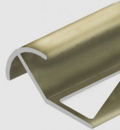 Алюминиевый профиль под плитку для наружных углов 12 мм PV71-16 титан матовый 2,7 м