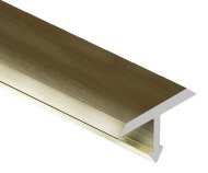 Профиль Т-образный алюминиевый 15 мм (плоский) Gunsen PV35-13 песок блестящий 2,7 м