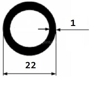 Заказать Алюминиевая труба 22х1 мм 3 м Заказать Алюминиевая труба 22х1 мм 3 м