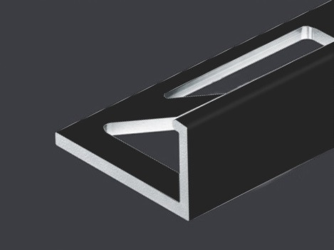 Заказать L-образный профиль алюминиевый 8 мм PV01-40 черный Ral 9005 2,7 м 