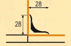 Заказать Бордюр для ванны BBH 28х28 мм Белый 1,83 м Заказать Бордюр для ванны BBH 28х28 мм Белый 1,83 м