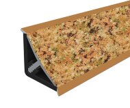 Плинтус для столешницы 14х14 Cezar Mini вогнутый 031 Мадагаскар 3 м Плинтус для столешницы 14х14 Cezar Mini вогнутый 031 Мадагаскар 3 м