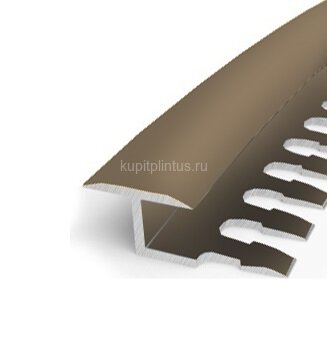 Заказать Профиль Т-образный гибкий 14 мм алюминий PV43-06 бронза матовая 2,7 м Заказать Профиль Т-образный гибкий 14 мм алюминий PV43-06 бронза матовая 2,7 м