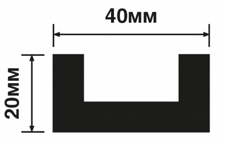 Заказать Молдинг 40х20 мм Hiwood LB40 BR396 под дерево 2,7м 