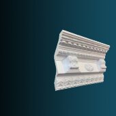 Потолочный плинтус с орнаментом Перфект AA317 130х210х170 мм 2,4 м